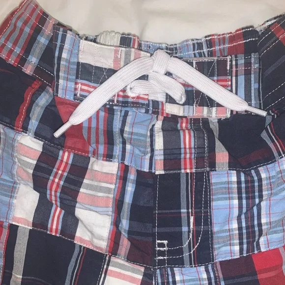 JANIE & JACK boys 2T plaid swim trunks swimsuit toddler boys size 2 - Picture 3 of 8